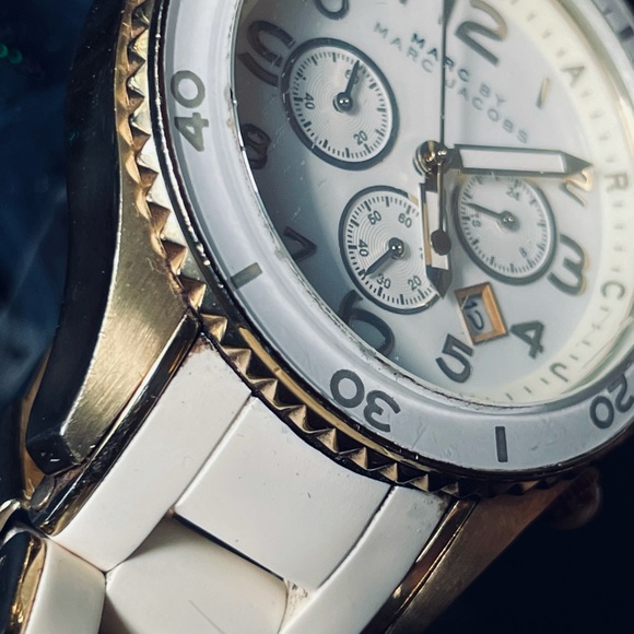 MARC JACOBS ROCK ROSE GOLD & WHITE WOMENS WATCH main image 2